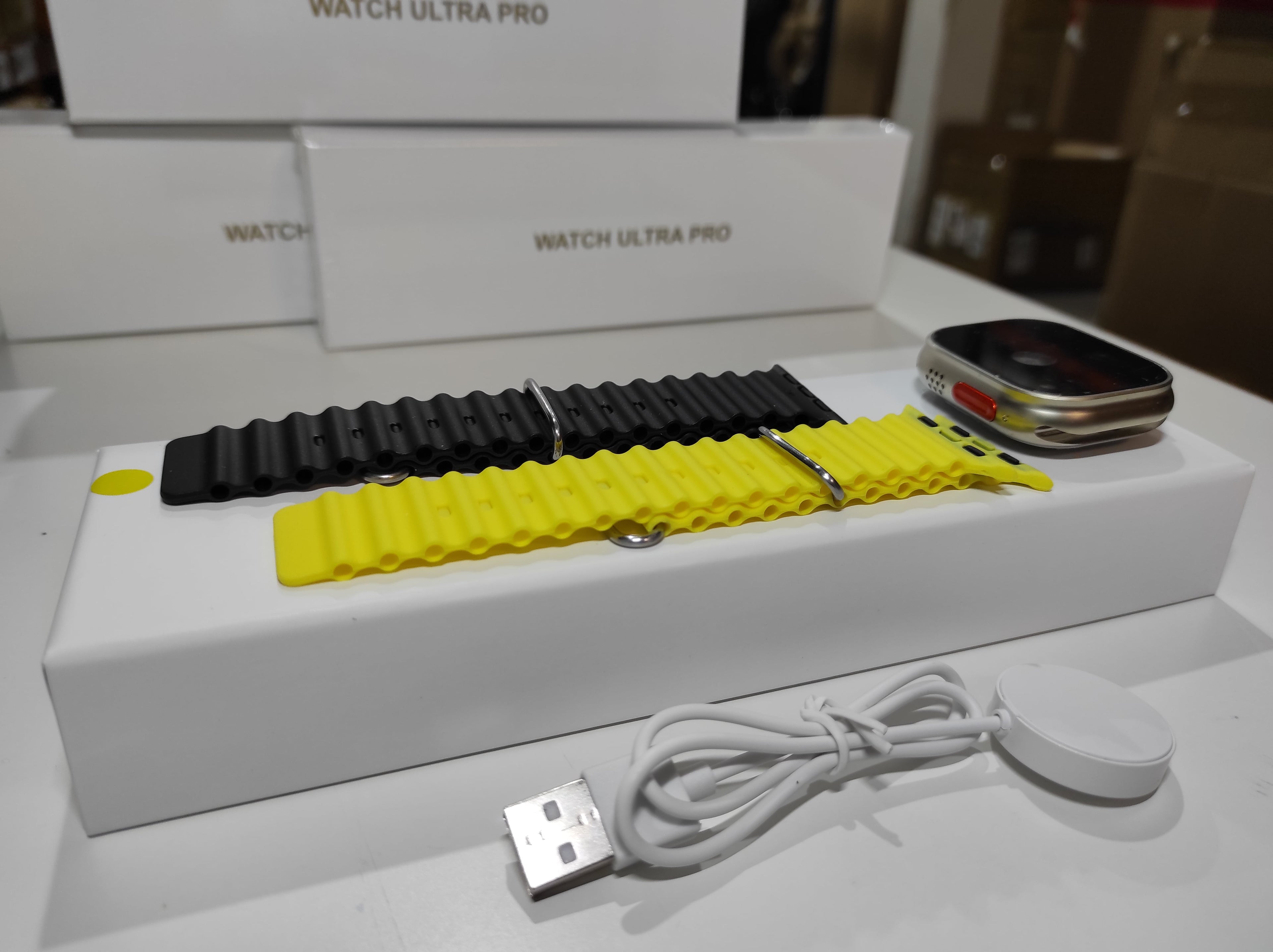 Smartwatch Ultra Pro con 2 correas ( negro + amarillo) - additional image 7
